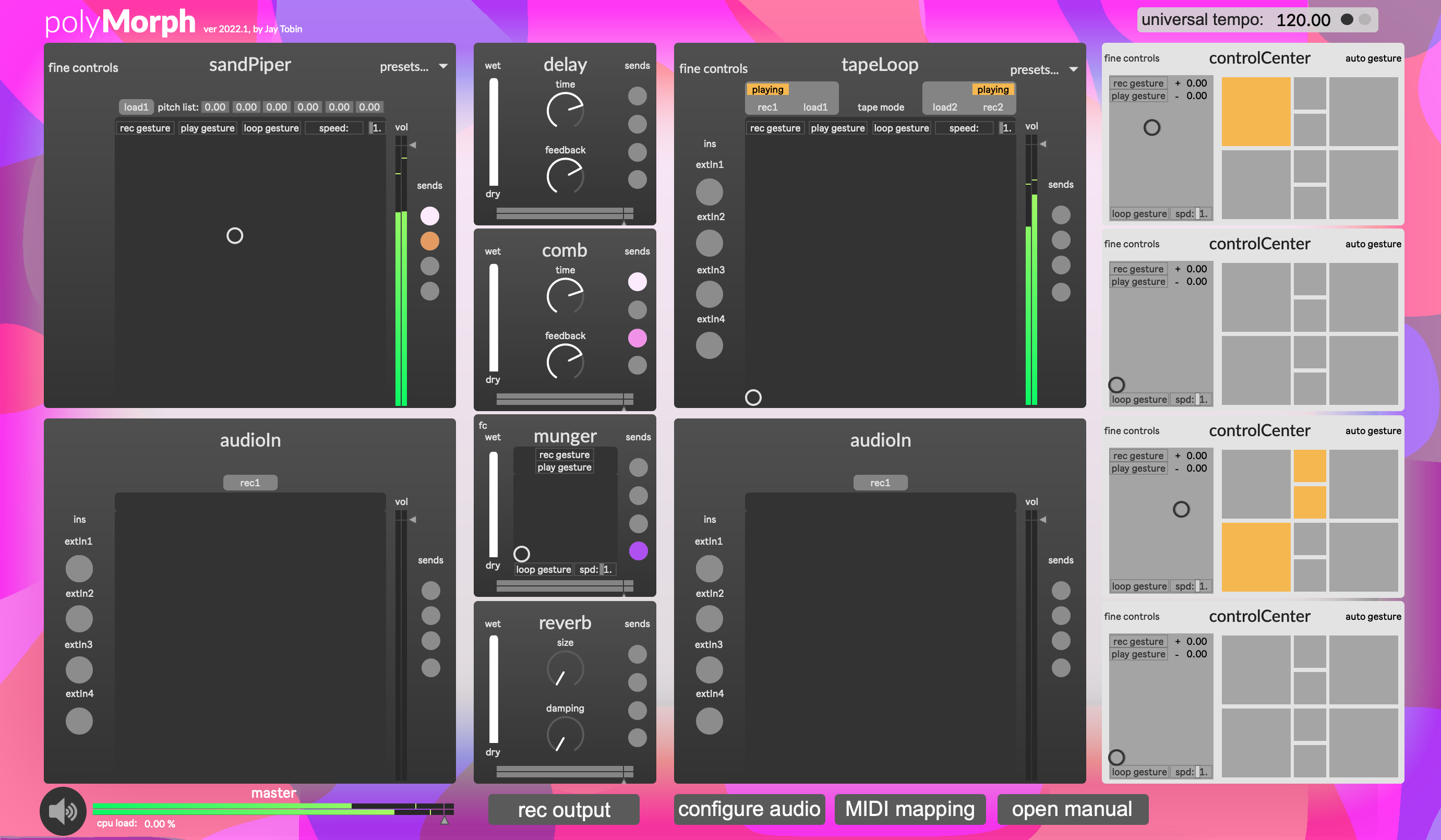 A screenshot of the interface for polyMorph